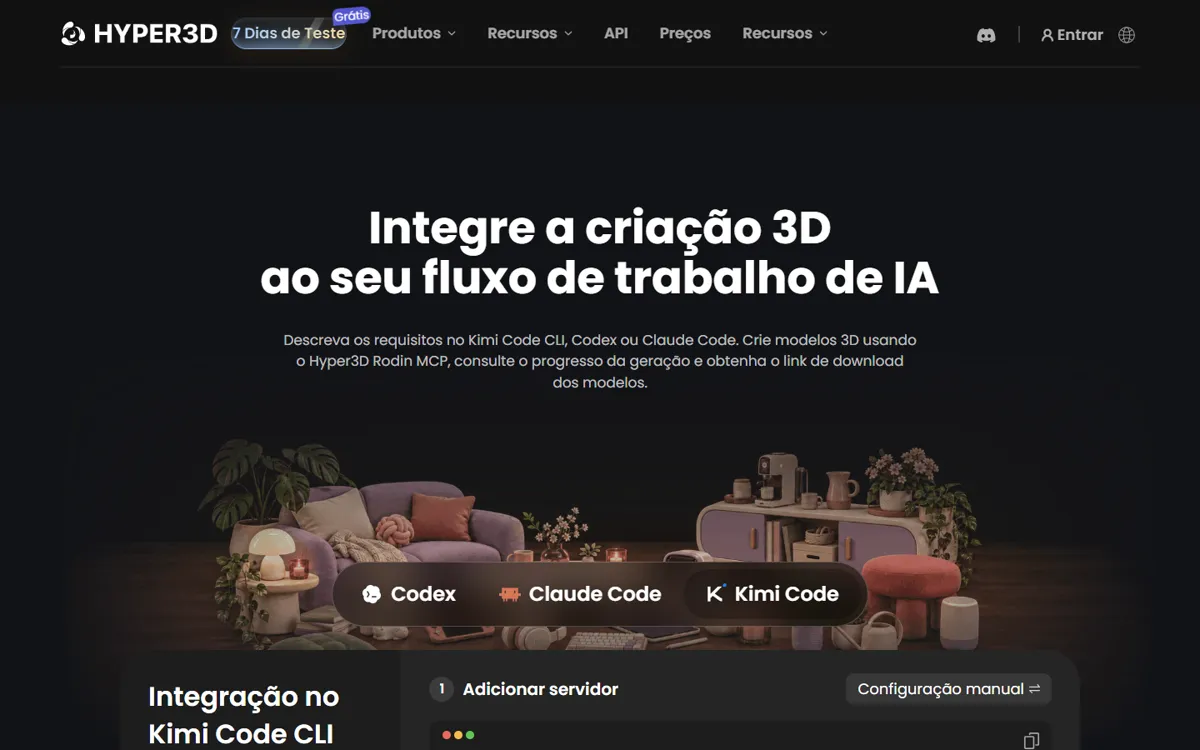 Hyper3D Rodin MCP page