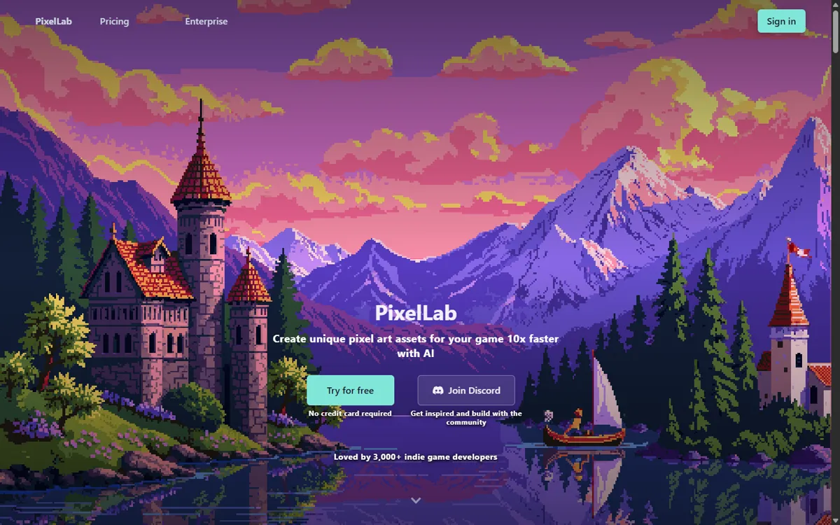 PixelLab home page