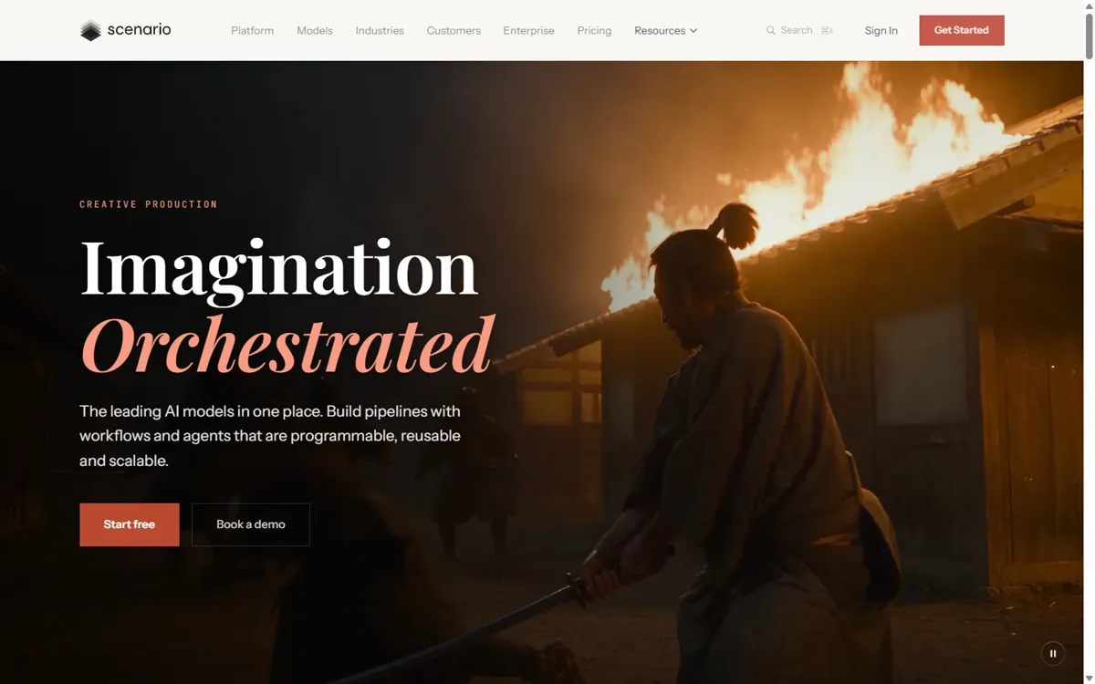 Scenario home page